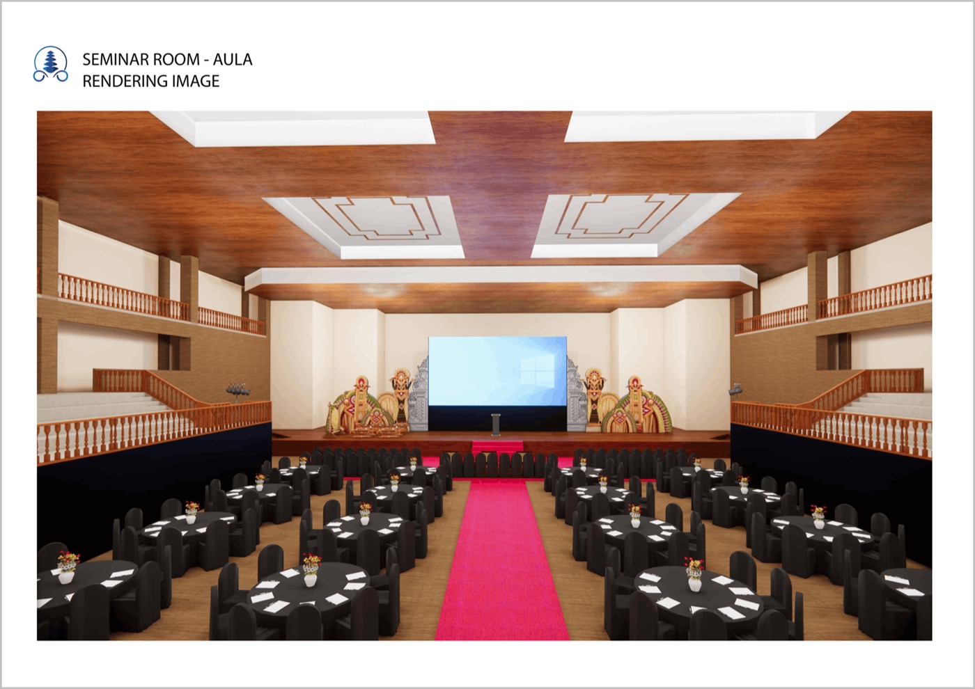 Seminar room rendering